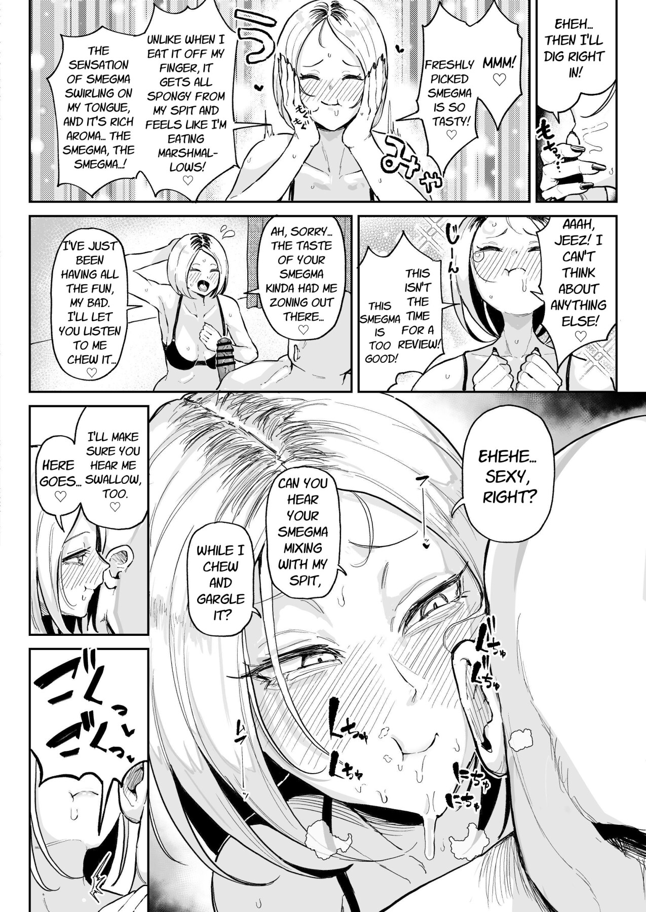 Hentai Manga Comic-Smegma Loving Dick Sniffin' Gal's Raw Fuck & Sloppy Kissing Semen Burps-Read-12